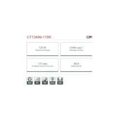 Amoladora el茅ctrica Crown 脴115mm 720W