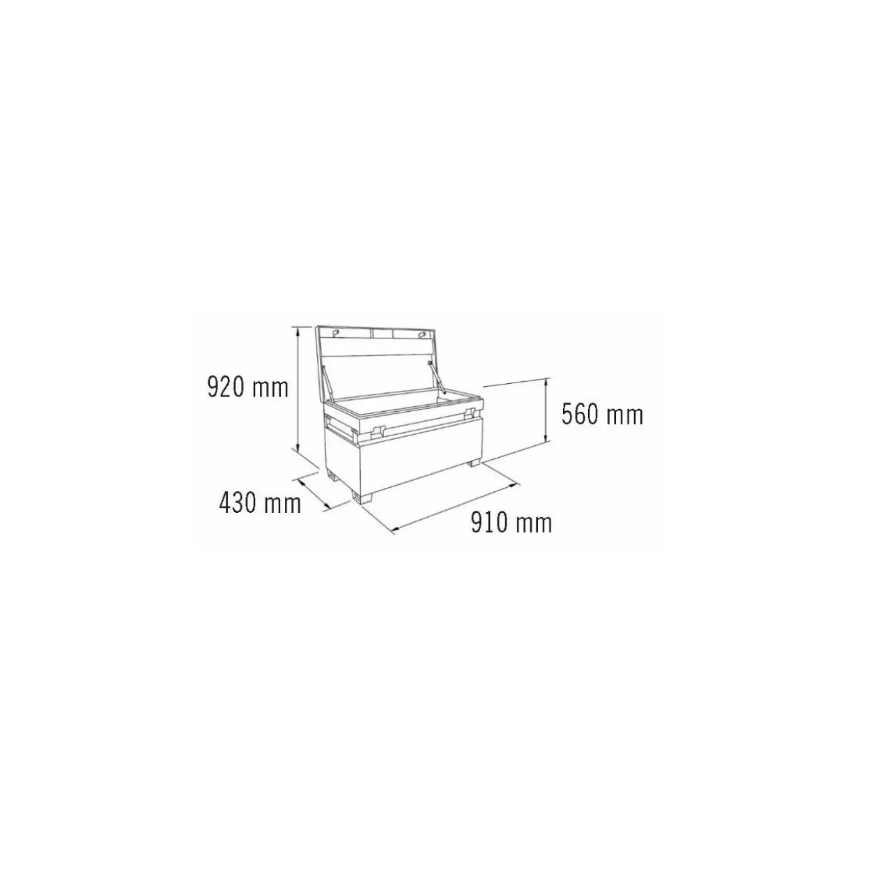 Arcón metálico SteelCore 200 litros