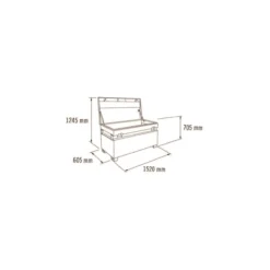 Arcón metálico SteelCore 620 litros