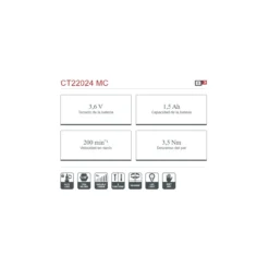 Atornillador batería Crown 3,6V/1,5Ah