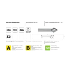 Avellanador HSS 60º Tivoly