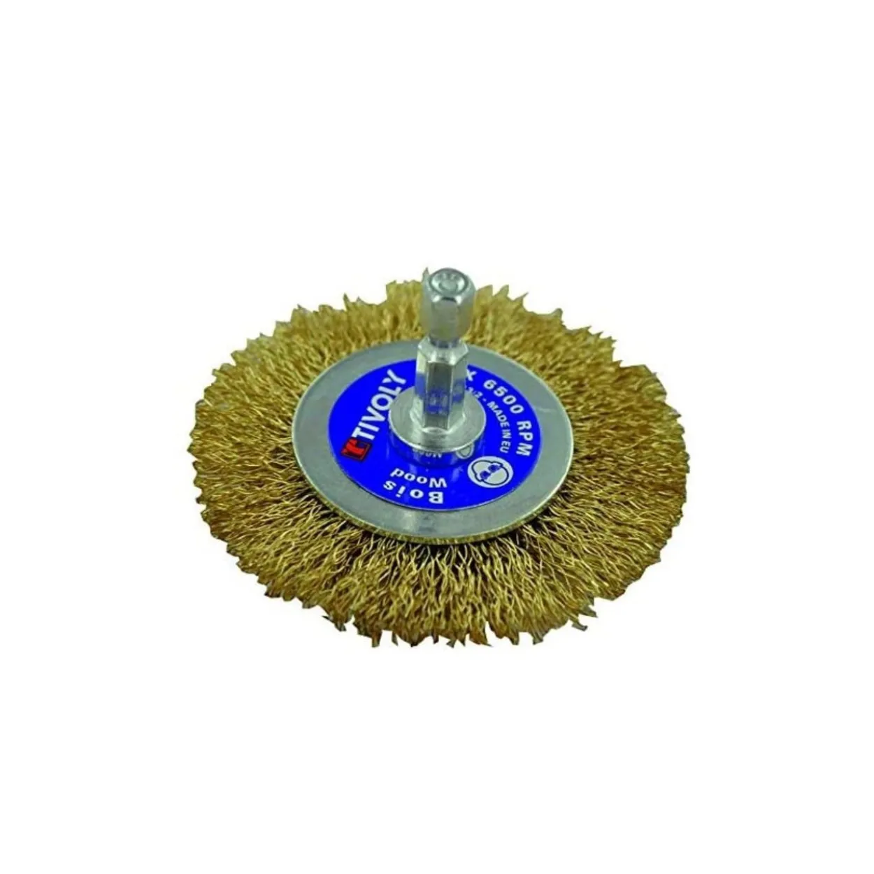 Cepillo circular 70 mm latón Tivoly para taladro