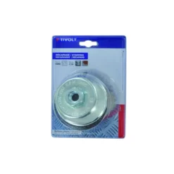 Cepillo taza acero ondulado Tivoly para amoladora