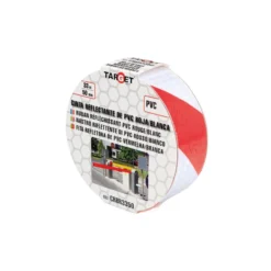 Cinta adhesiva reflectante PVC blanca-roja