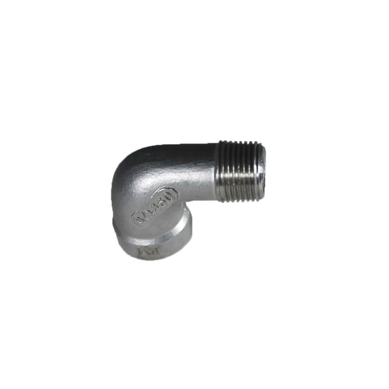 Codo de unión 90º macho-hembra inoxidable