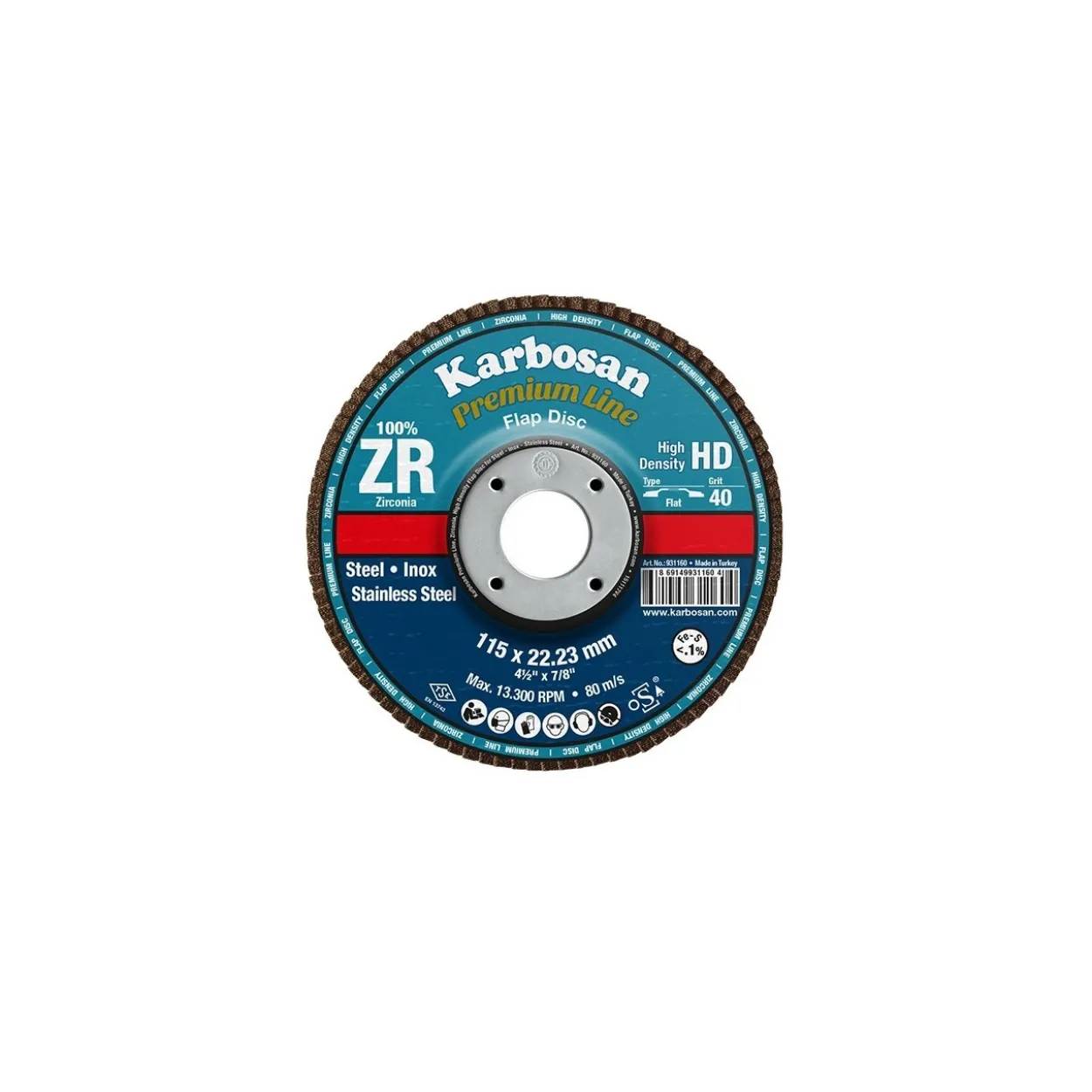 Disco de láminas Karbosan zirconio premium