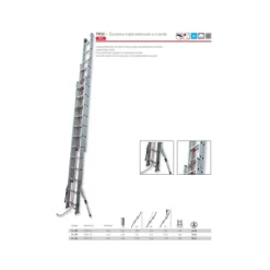 Escalera triple extensión a cuerda TR3C Scal