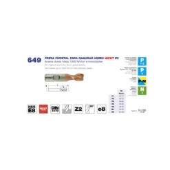 Fresa frontal DIN-327D ranurado HSSE8 HICUT Z2