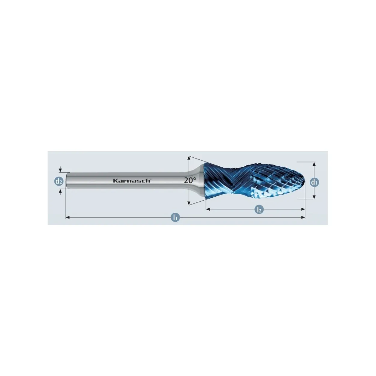 Fresa rotativa mango HP3 combi curve ojival