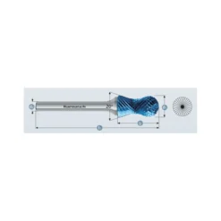 Fresa rotativa mango HP3 combi curve radio corte esférico