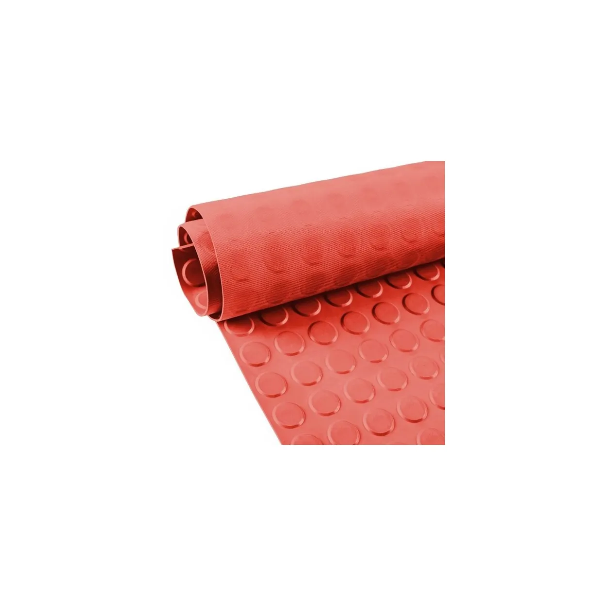 Goma círculos antideslizante roja (Rollo)