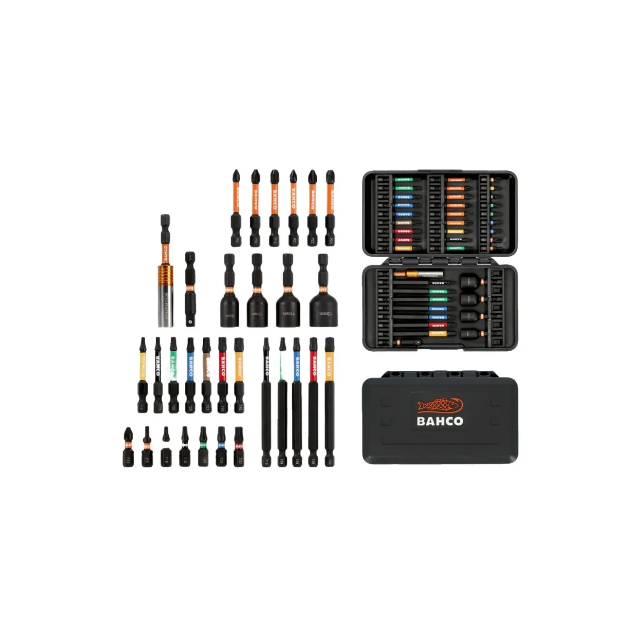Juego de puntas impacto 1/4" Bahco 40pcs