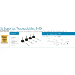 Kit soporte pie máquina S40