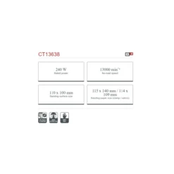 Lijadora orbital cuadrada eléctrica Crown 240W