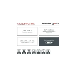 Llave de impacto bater铆a Crown 20V 1/2"