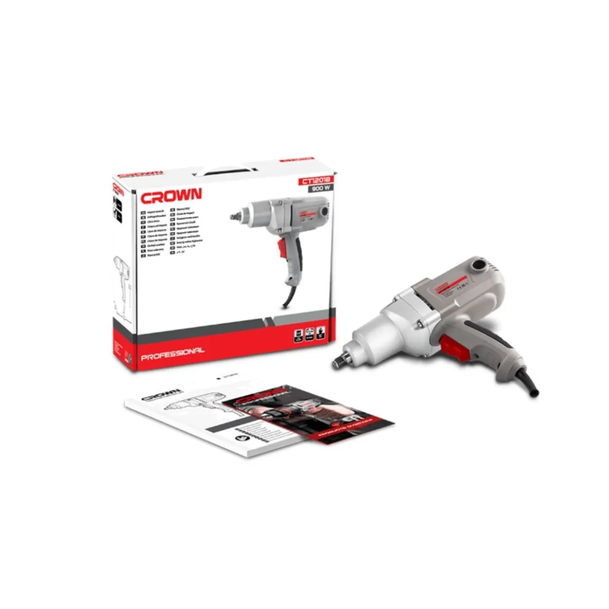 Llave de impacto eléctrica Crown 1/2" 900W