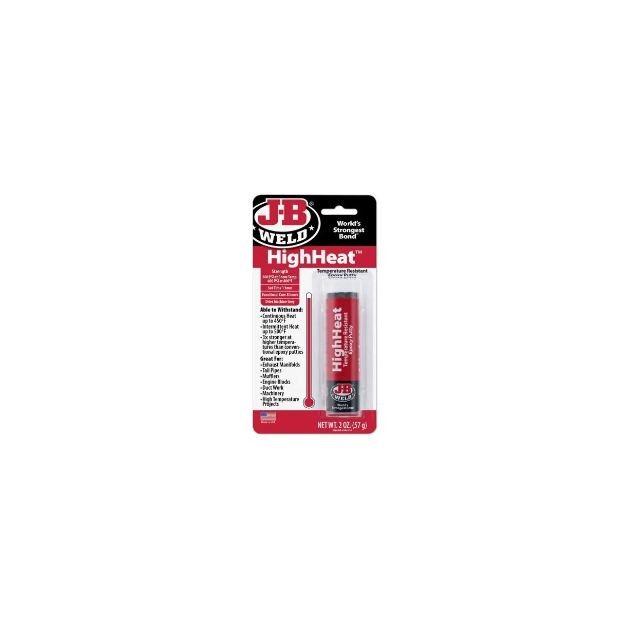 Masilla epoxy altas temperaturas JB Weld HighHeat