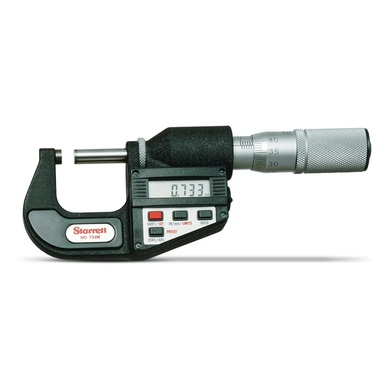 Micrómetro de exteriores Starrett serie 733 digital