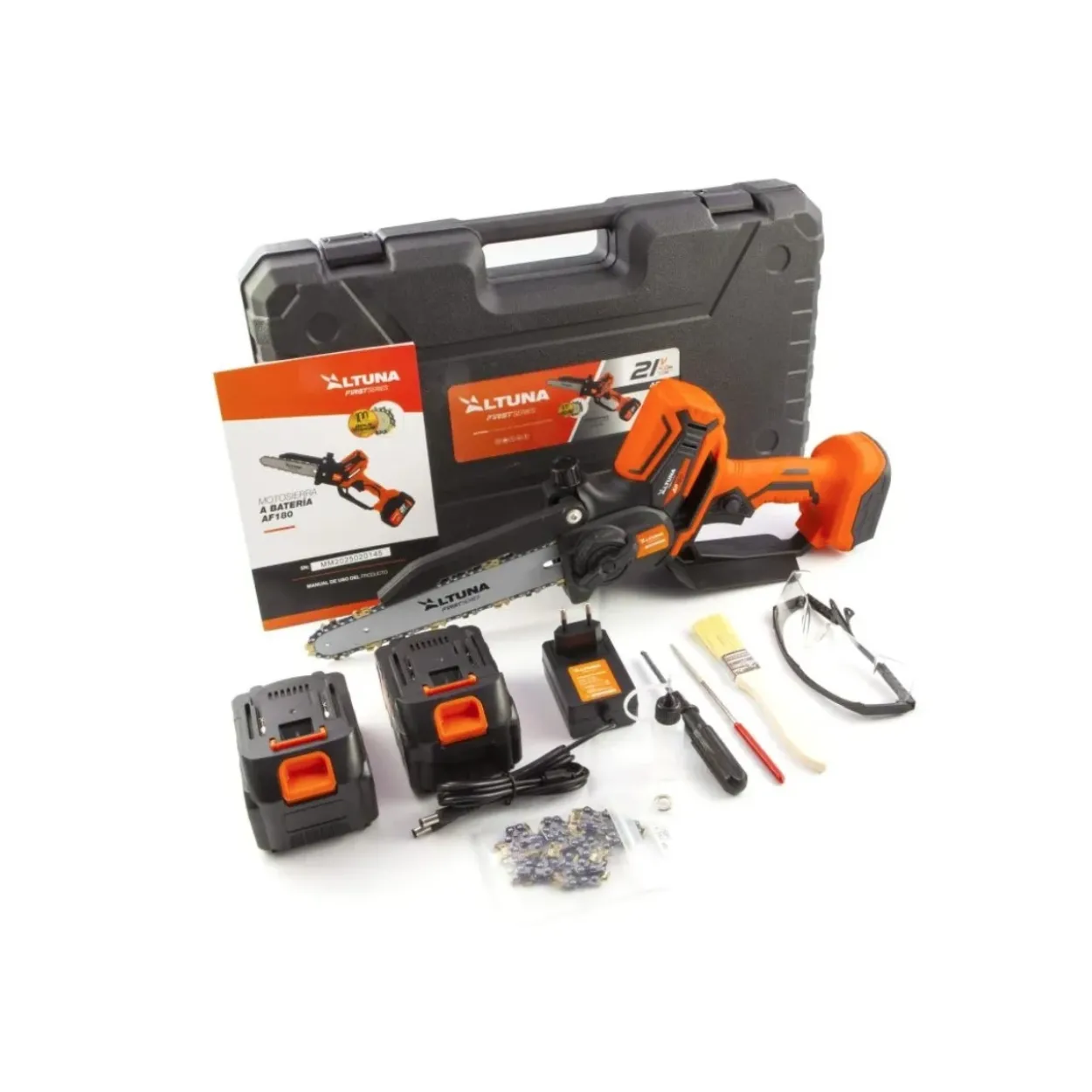 Motosierra poda a batería 1000W Altuna AF180
