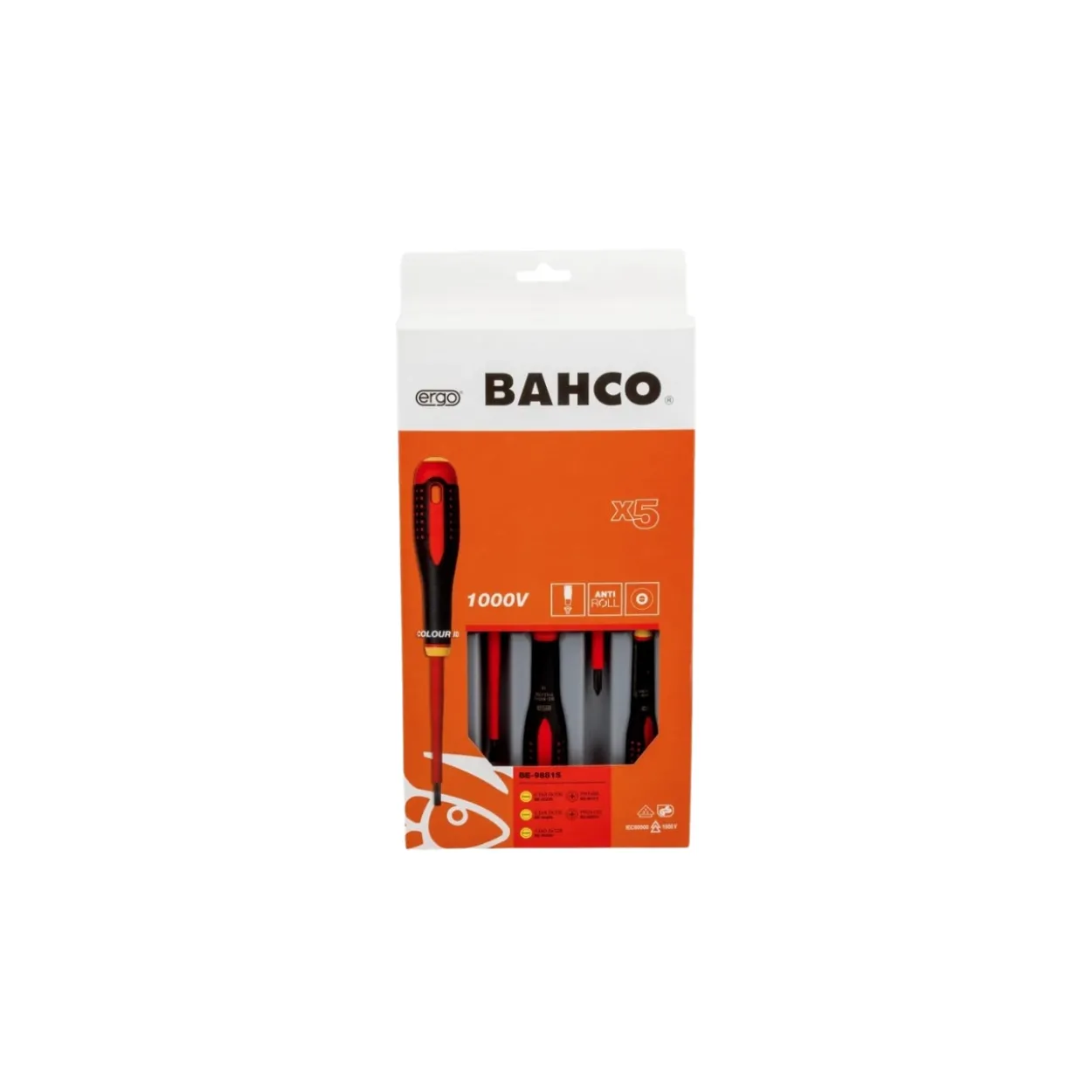 Pack destornilladores aislados 5pcs PL/PH Bahco Ergo