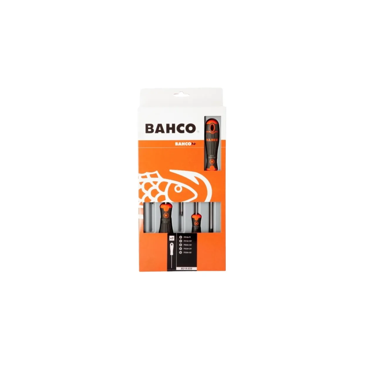 Pack destornilladores 5pcs TORX inviolable Bahco Fit