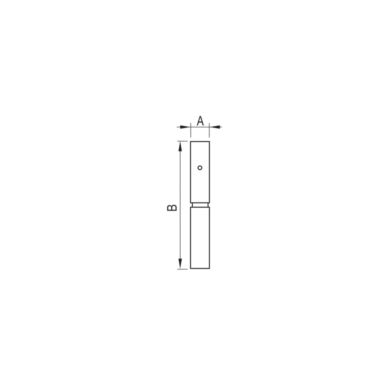 Pernio 2 cuerpos cincado rodamiento axial