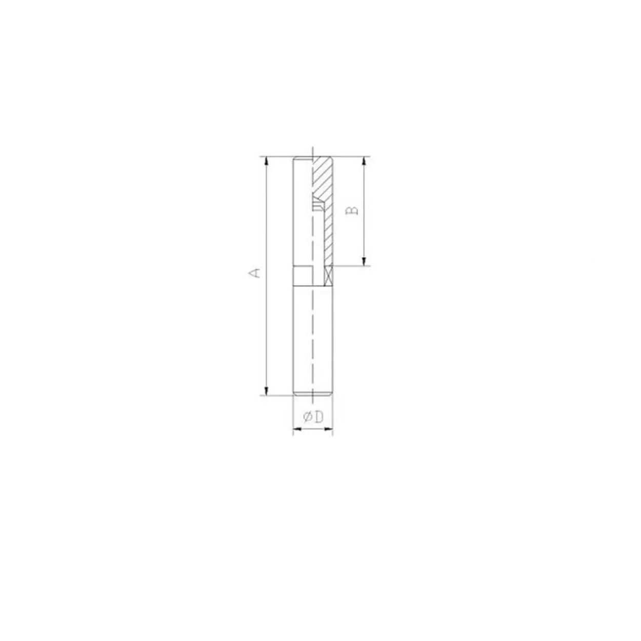 Pernio torneado con rodamiento axial inoxidable