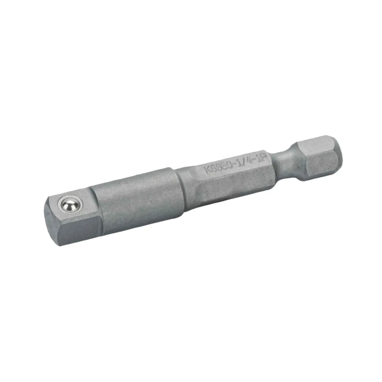 Punta torsión adaptador vaso para hexagonal 1/4"