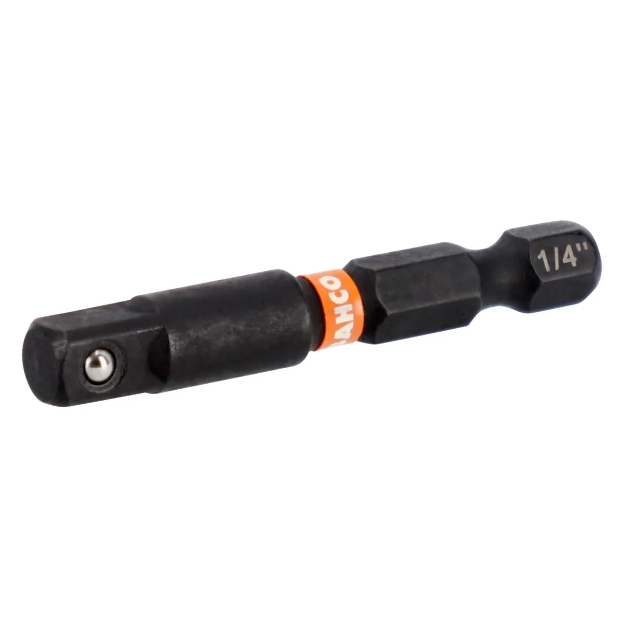 Punta torsión impacto adaptador vaso hexagonal 1/4"