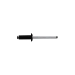 Remache tubular DIN-7337 estándar negro