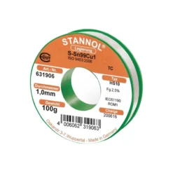 Rollo de estaño soldadura 1mm Sn99Cu1 Stannol