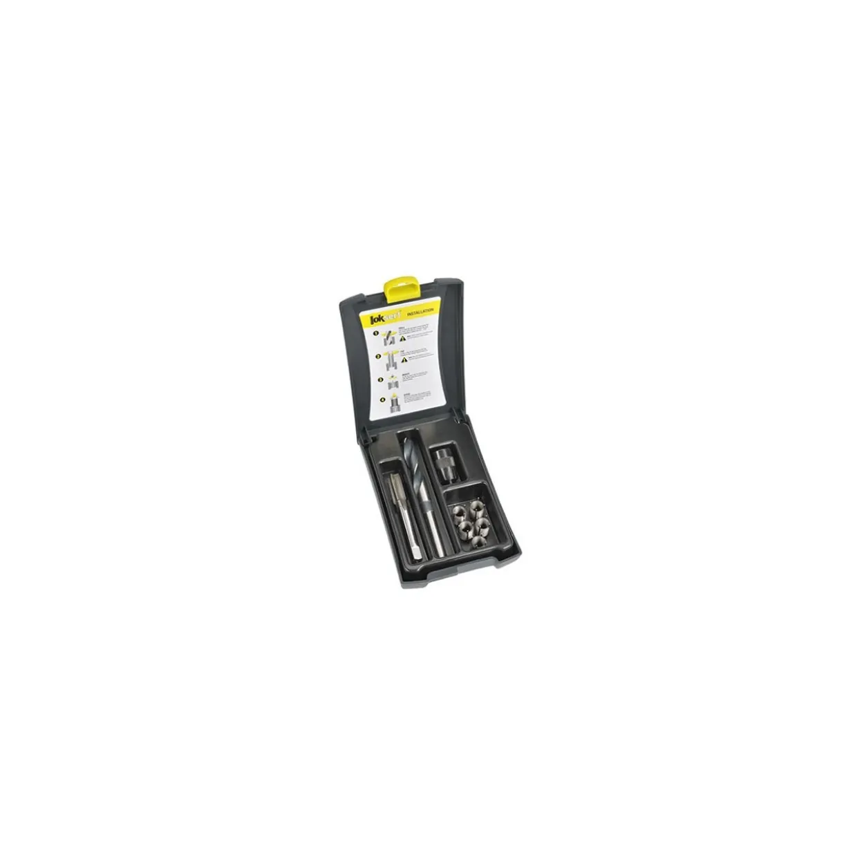 Set insertos autoblocantes Loksert paso fino inoxidable