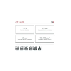 Sierra de calar el茅ctrica Crown 710W 85mm