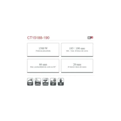 Sierra el茅ctrica circular Crown 1500W
