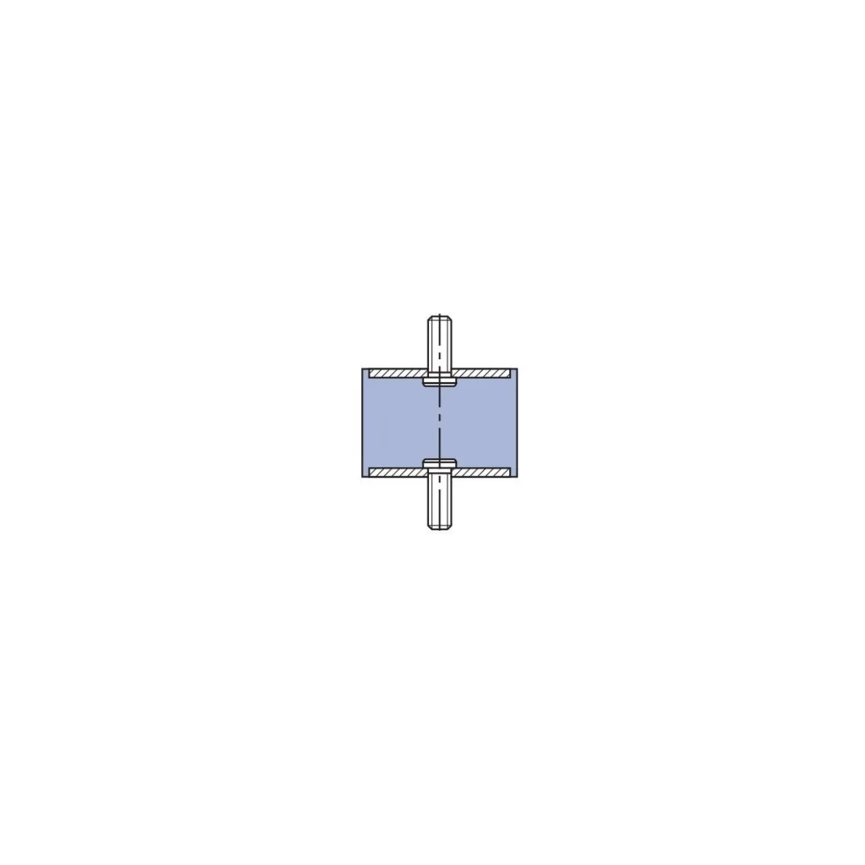 Silentblock cilíndrico macho A