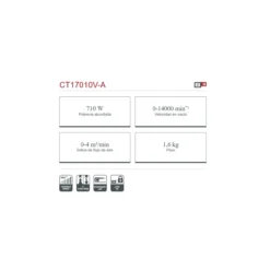 Soplador/aspirador de taller Crown 710W