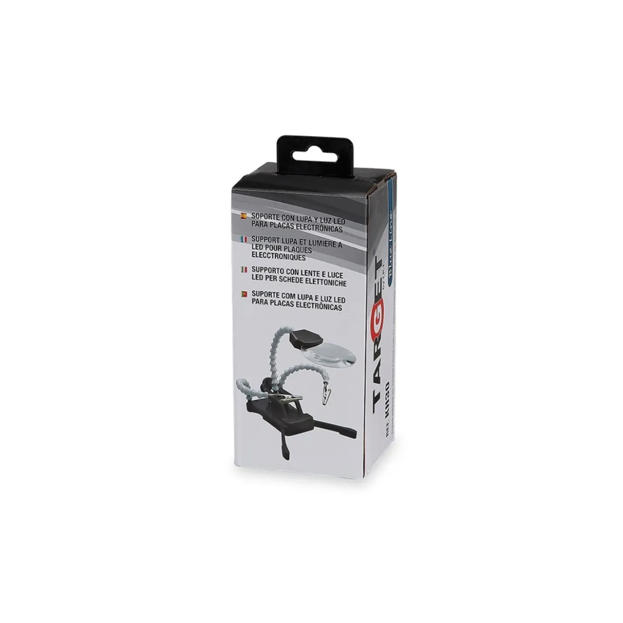 Soporte universal soldador estaño luz+lupa KH30