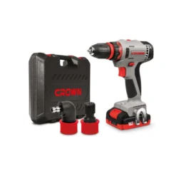 Taladro atornillador multicabezal Crown 16V/2Ah