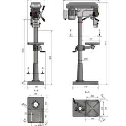 Taladro columna sobremesa D23 PRO 400V