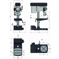 Taladro columna sobremesa serie DH18V