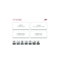 Taladro electr贸nico percutor Crown 600W