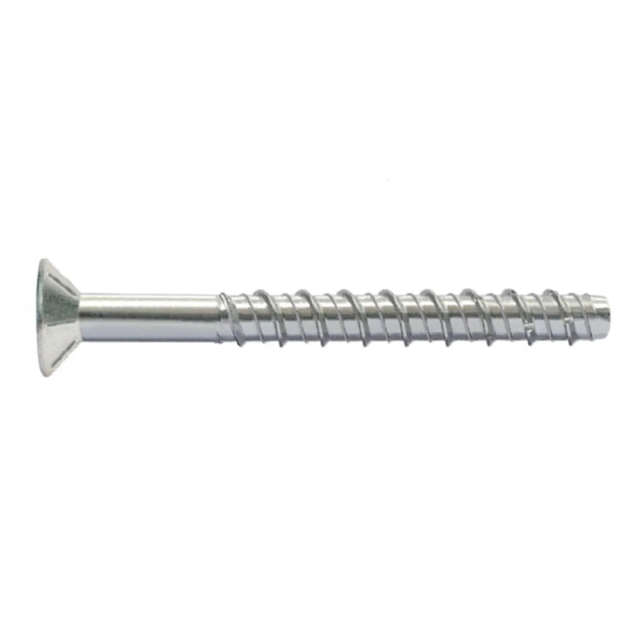 Tornillo directo hormigón avellanado TORX cincado