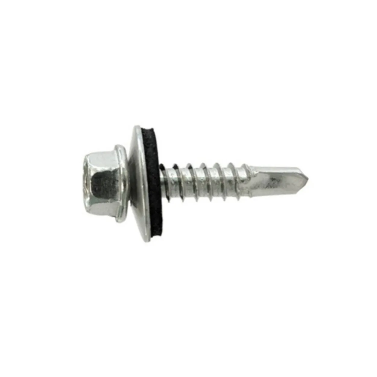 Tornillo hexagonal DIN-7504K cincado + arandela