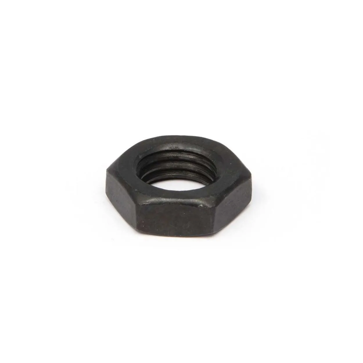 Tuerca hexagonal baja DIN-936 8 pavonada paso fino
